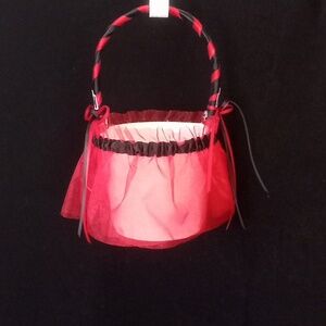 Case IH themed flower Girl basket. Hand crafted.